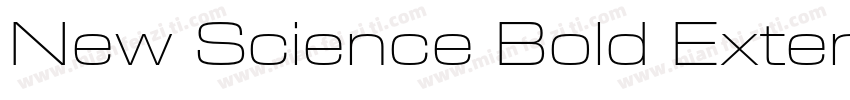 New Science Bold Extended字体转换
